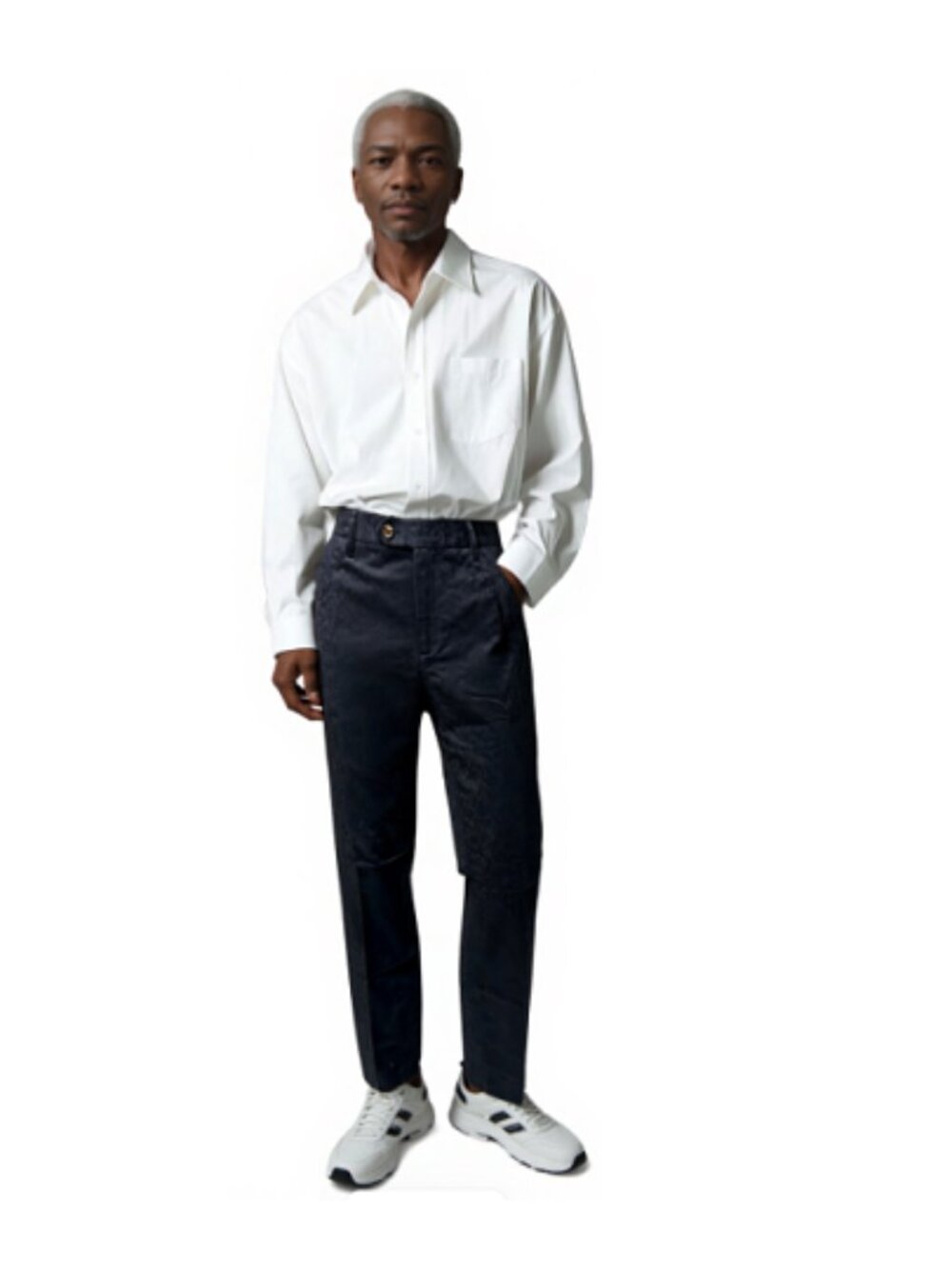 Aldtro, Men's Cotton Jacquard Trouser by Ted Baker